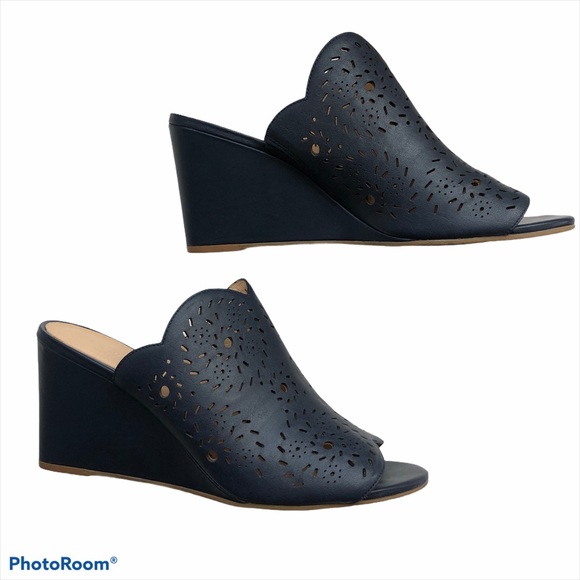 Jack Rodgers Ronnie Wedge Cork Slide Sandals 10 - Picture 8 of 12